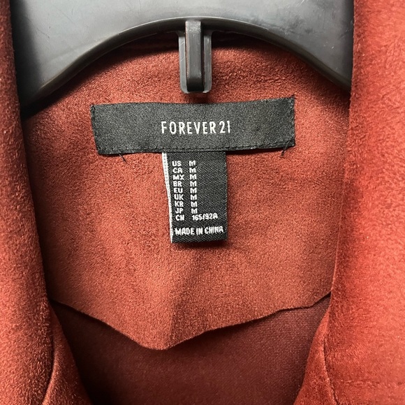 Forever 21 Women's Rust Suede Jacket - Picture 2 of 4